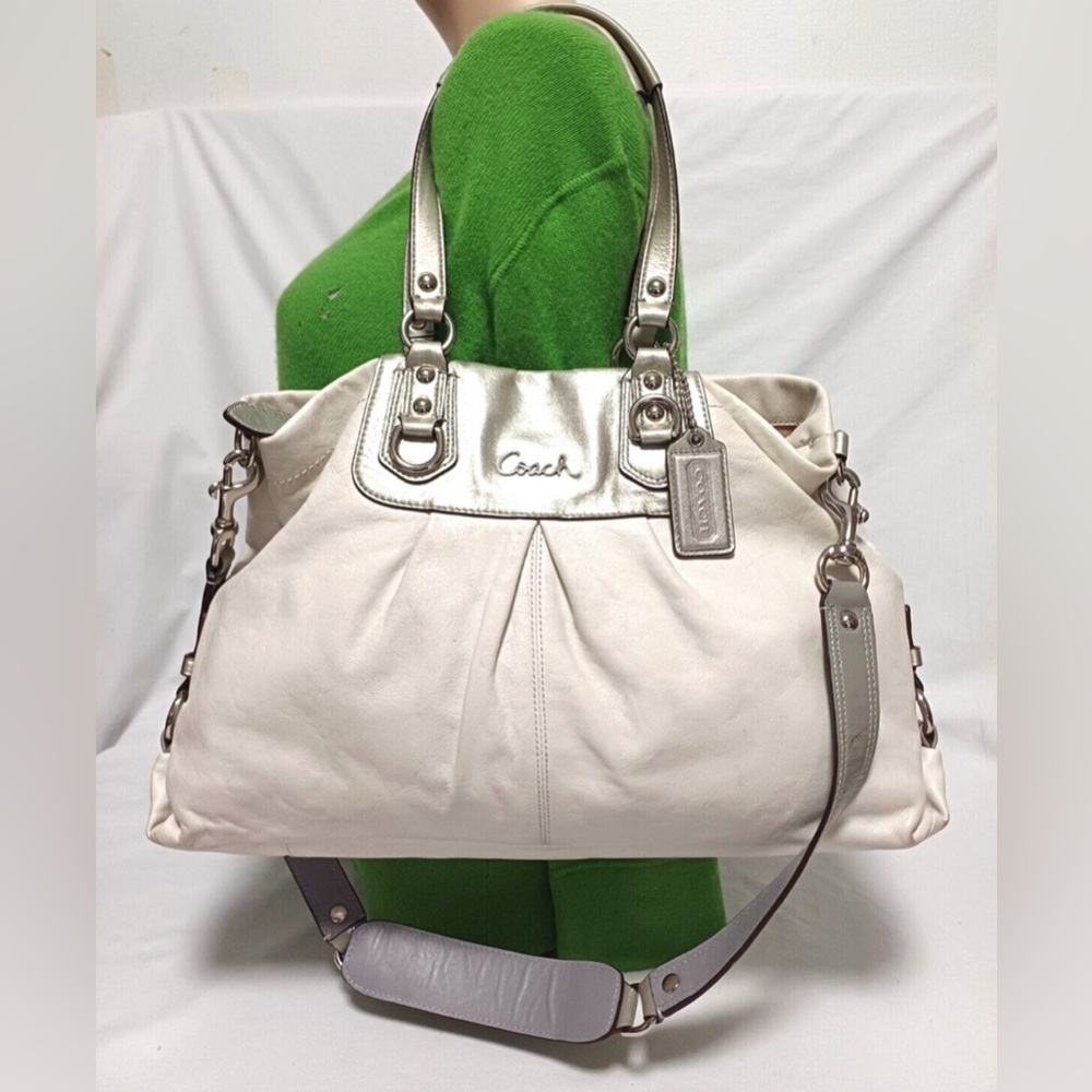 Coach Ashley leather satchel Cream Shoulder bag